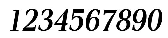 Pax Cond BoldItalic Font, Number Fonts