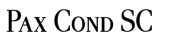 Pax Cond SC Font