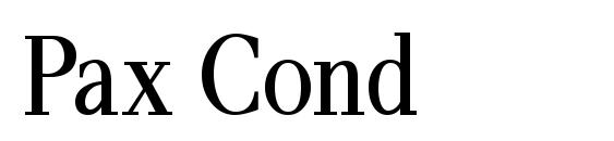 Pax Cond Font