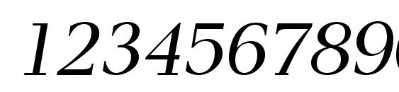 Pax Italic Font, Number Fonts