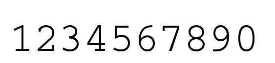 PC CharSet Regular Font, Number Fonts