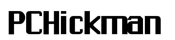 шрифт PCHickman, бесплатный шрифт PCHickman, предварительный просмотр шрифта PCHickman