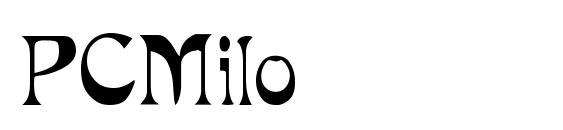 шрифт PCMilo, бесплатный шрифт PCMilo, предварительный просмотр шрифта PCMilo