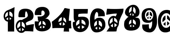Peace Font, Number Fonts