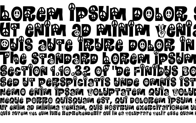 specimens Peace font, sample Peace font, an example of writing Peace font, review Peace font, preview Peace font, Peace font