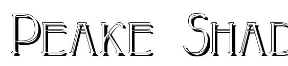 Peake Shadow Font