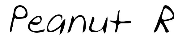Peanut Regular font, free Peanut Regular font, preview Peanut Regular font
