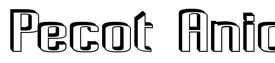 Pecot Anical font, free Pecot Anical font, preview Pecot Anical font