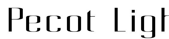 Pecot Light Font