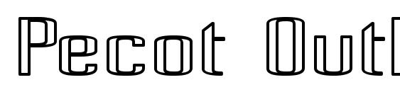 Pecot Outline Bold font, free Pecot Outline Bold font, preview Pecot Outline Bold font