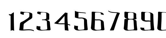 Pecot Spacewarp Font, Number Fonts
