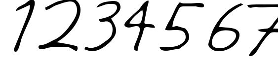 Peejay Regular Font, Number Fonts