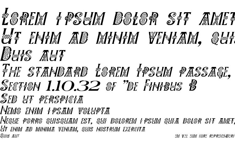 specimens Pees Celtic Italic font, sample Pees Celtic Italic font, an example of writing Pees Celtic Italic font, review Pees Celtic Italic font, preview Pees Celtic Italic font, Pees Celtic Italic font