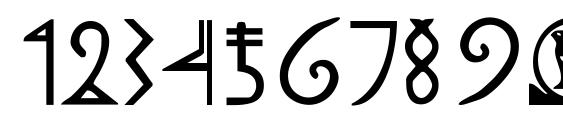 Pegypta Font, Number Fonts