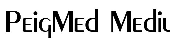 PeigMed Medium font, free PeigMed Medium font, preview PeigMed Medium font