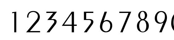 PEIGNOT LIGHT Thin Font, Number Fonts