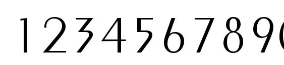 Peignot LT Light Font, Number Fonts