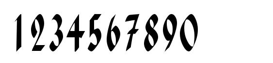 PenchantNarrow Regular Font, Number Fonts