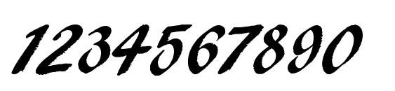 Pencil Regular Font, Number Fonts