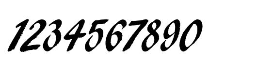 Pendry Script LET Plain Font, Number Fonts