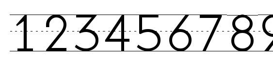 Penmanship Print Font, Number Fonts