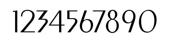 Penta Light Font, Number Fonts