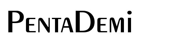 PentaDemi font, free PentaDemi font, preview PentaDemi font