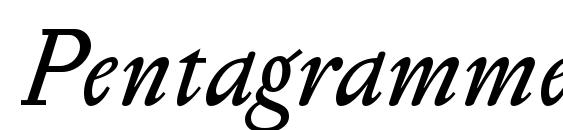 Pentagramme Italic font, free Pentagramme Italic font, preview Pentagramme Italic font
