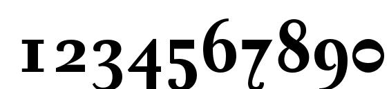 PentagrammeOSF Bold Font, Number Fonts