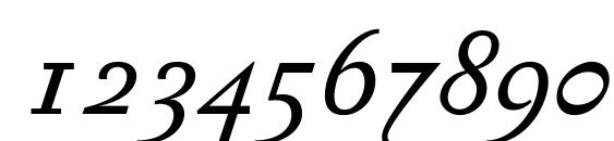 PentagrammeOSF Italic Font, Number Fonts