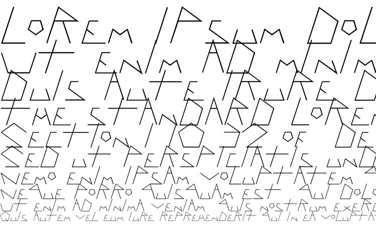 specimens Pentagron font, sample Pentagron font, an example of writing Pentagron font, review Pentagron font, preview Pentagron font, Pentagron font