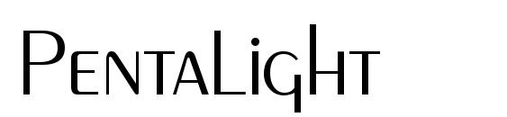 PentaLight font, free PentaLight font, preview PentaLight font