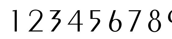 Pentalightc Font, Number Fonts