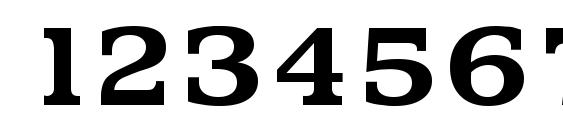 Penthouse Serial Bold DB Font, Number Fonts