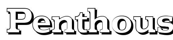 PenthouseShadow Bold font, free PenthouseShadow Bold font, preview PenthouseShadow Bold font