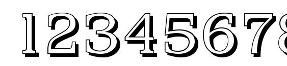 PenthouseShadow Light Regular Font, Number Fonts