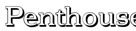 PenthouseShadow Regular font, free PenthouseShadow Regular font, preview PenthouseShadow Regular font