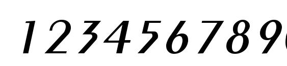 Penyae Italic Font, Number Fonts