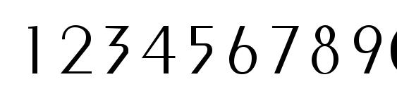 PenyaeLight Regular Font, Number Fonts