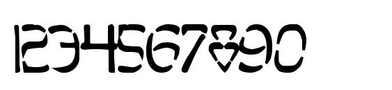 Perdition Bold Font, Number Fonts