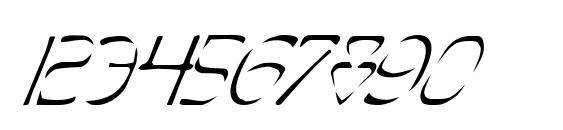 Perdition Italic Font, Number Fonts