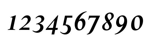 Perpetua Bold Italic OsF Font, Number Fonts
