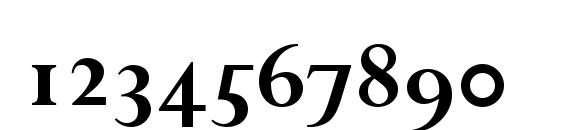 Perpetua Bold OsF Font, Number Fonts