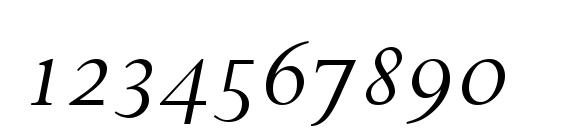 Perpetua Italic OsF Font, Number Fonts