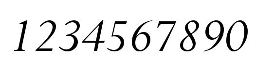 Perpetua Курсив Font, Number Fonts