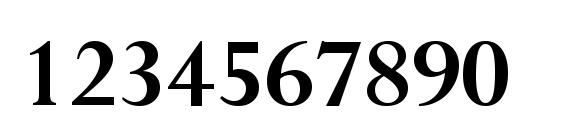 Perpetua Полужирный Font, Number Fonts