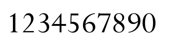 Perpetua Font, Number Fonts