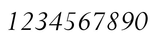 PerpetuaStd Italic Font, Number Fonts
