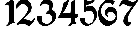 PerryGothic Regular Font, Number Fonts