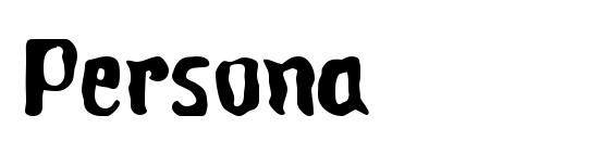 шрифт Persona, бесплатный шрифт Persona, предварительный просмотр шрифта Persona